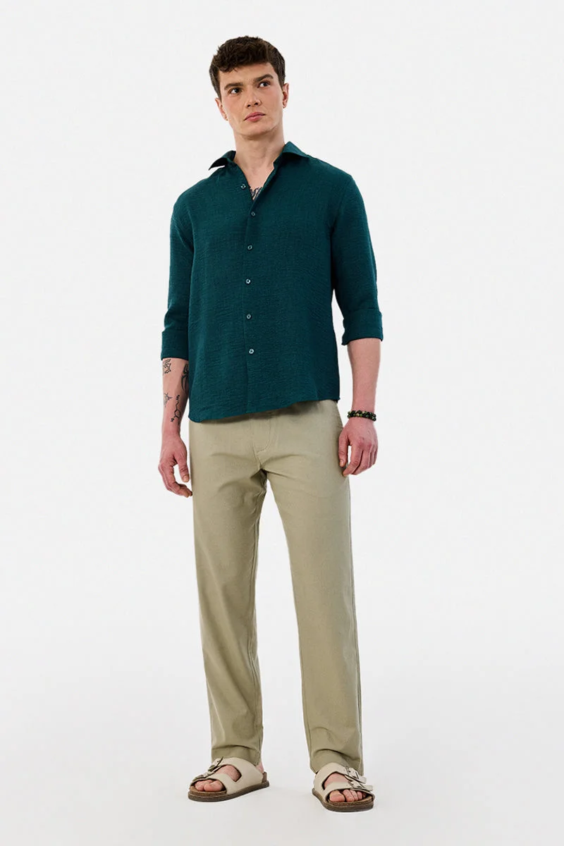 SNITCH Linen Blend Baggy Trousers